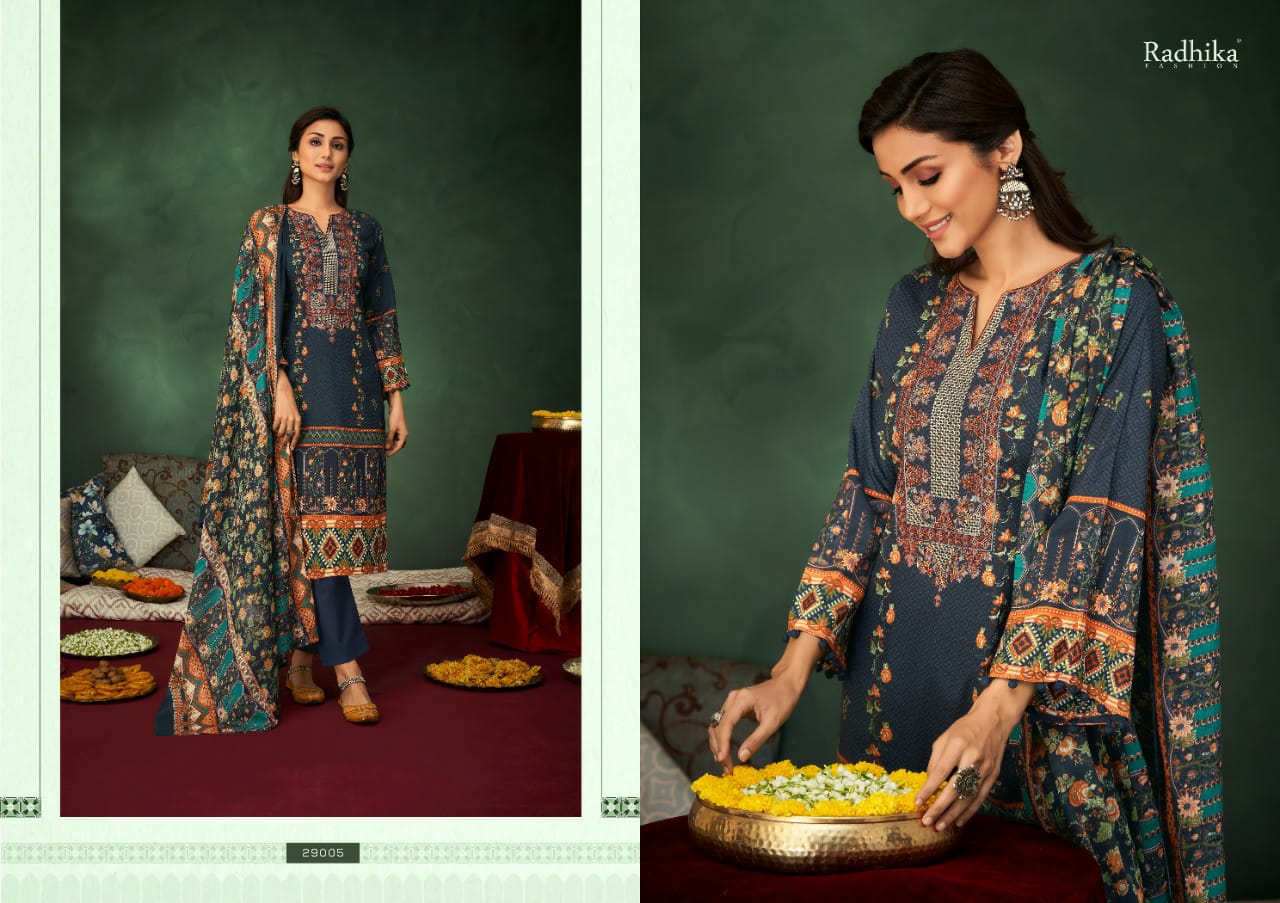 Azara Radhika Mussaret 19 Casual Daily Wear Printed Cotton Dress Material Collection